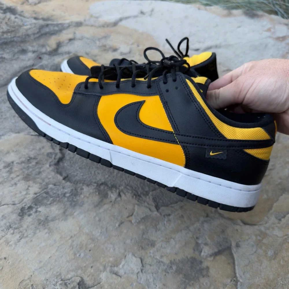 Nike Dunk Low Goldenrod Sneakers Mens 12 Black Yellow